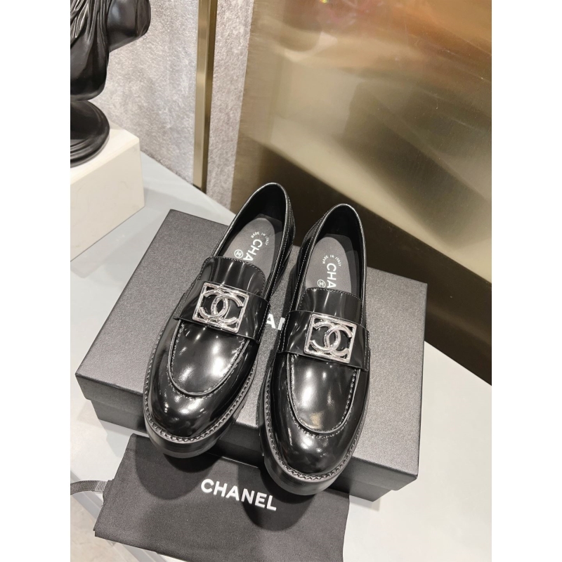 Ch*el leather shoes